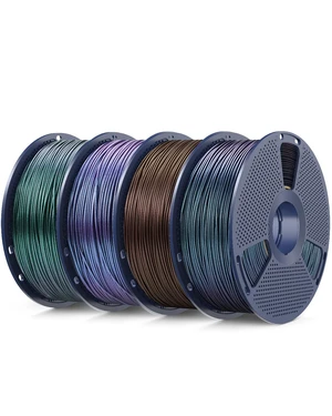 SUNLU Galaxy PLA Filament 1.75mm, Black Green Purple Brown, 4 Pack | 4KG Bundle, Color-Shifting, Pearlescent Glitter PLA 3D Printer Filament, For Most FDM 3D Printers, 1KG Spool SUNLU Galaxy PLA Filament 1.75mm, Black Green Purple Brown, 4 Pack | 4KG Bundle, Color-Shifting, Pearlescent Glitter PLA 3D Printer Filament, For Most FDM 3D Printers, 1KG Spool