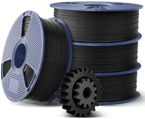 SUNLU 4KG High Speed ABS Filament, 1KG Spool, (4xBlack) | 350mm/s Rapid ABS 3D Printer Filament 1.75mm, Heat Resistance, Excellent Toughness, Fast Printing SUNLU 4KG High Speed ABS Filament, 1KG Spool, (4xBlack) | 350mm/s Rapid ABS 3D Printer Filament 1.75mm, Heat Resistance, Excellent Toughness, Fast Printing