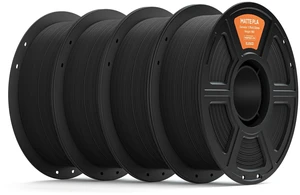 ELEGOO Matte PLA 3D Printer Filament 1.75mm Black 4KG | High Precision, 4pcs 1kg Spools (2.2lbs), Fits for Most FDM 3D Printers ELEGOO Matte PLA 3D Printer Filament 1.75mm Black 4KG | High Precision, 4pcs 1kg Spools (2.2lbs), Fits for Most FDM 3D Printers