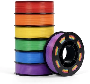 UGEE PLA 3D Printer Filament PLA Filament 1.75mm, Neatly Wound 3D Printing Filament 1.75mm, Dimensional Accuracy +/- 0.02 mm, Fit Most FDM 3D Printers, 250g Spool (0.55lbs), 7-Color Set UGEE PLA 3D Printer Filament PLA Filament 1.75mm, Neatly Wound 3D Printing Filament 1.75mm, Dimensional Accuracy +/- 0.02 mm, Fit Most FDM 3D Printers, 250g Spool (0.55lbs), 7-Color Set
