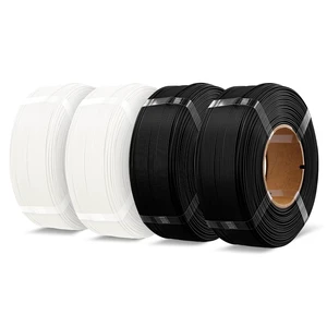 OVERTURE 4 Pack 1kg High Speed Refill PLA+ Filament, Black*2 + White*2 | Upgraded Rapid PLA 2.0 with Enhanced Toughness & Stability, 1kg (2.2lb) Refilament for Bambu Lab, Fit Most FDM 3D Printers OVERTURE 4 Pack 1kg High Speed Refill PLA+ Filament, Black*2 + White*2 | Upgraded Rapid PLA 2.0 with Enhanced Toughness & Stability, 1kg (2.2lb) Refilament for Bambu Lab, Fit Most FDM 3D Printers