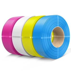 SUNLU Filament Refill 1.75mm,White+Magenta+Yellow+Cyan | petg Refill 4kg,Suitable for Bambu Lab Filament and SUNLU Reusable spools,Dimensional Accuracy +/- 0.02 mm SUNLU Filament Refill 1.75mm,White+Magenta+Yellow+Cyan | petg Refill 4kg,Suitable for Bambu Lab Filament and SUNLU Reusable spools,Dimensional Accuracy +/- 0.02 mm