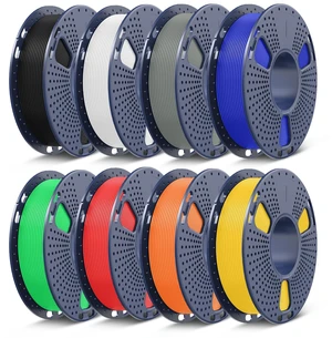SUNLU 3D Printer Filament Bundle, PLA Plus Filament, 250g/Spool | 8 Packs, Christmas Gift, Black+White+Grey+Red+Klein Blue+Green+Yellow+Orange, Fit Bambu Labs Printer SUNLU 3D Printer Filament Bundle, PLA Plus Filament, 250g/Spool | 8 Packs, Christmas Gift, Black+White+Grey+Red+Klein Blue+Green+Yellow+Orange, Fit Bambu Labs Printer