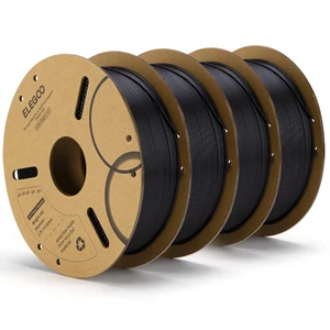 ELEGOO PLA 3D Printer Filament 1.75mm Black 4KG | Bundle Filament, Dimensional Accuracy +/- 0.02mm, 4 Pack 1kg Spools 3D Printing Filament, Fits Most FDM 3D Printers ELEGOO PLA 3D Printer Filament 1.75mm Black 4KG | Bundle Filament, Dimensional Accuracy +/- 0.02mm, 4 Pack 1kg Spools 3D Printing Filament, Fits Most FDM 3D Printers
