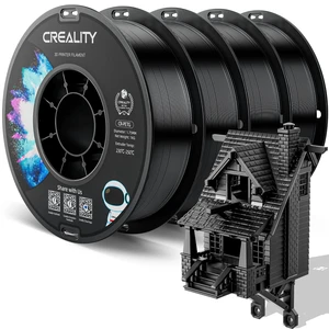 Official CREALITY PETG 3D Printer Filament 1.75mm 4KG Black*4 | High Precision Strong Toughness, Odorless Better Flow Moistureproof 3D Printing Filament Official CREALITY PETG 3D Printer Filament 1.75mm 4KG Black*4 | High Precision Strong Toughness, Odorless Better Flow Moistureproof 3D Printing Filament