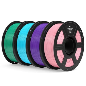 ELEGOO PLA 3D Printer Filament Bundle 4KG Pink/Purple/Sky Blue/Sea Green | 1.75mm Dimensional Accuracy +/- 0.02mm, 4pcs 1kg Spools, Fit Most FDM 3D Printers ELEGOO PLA 3D Printer Filament Bundle 4KG Pink/Purple/Sky Blue/Sea Green | 1.75mm Dimensional Accuracy +/- 0.02mm, 4pcs 1kg Spools, Fit Most FDM 3D Printers