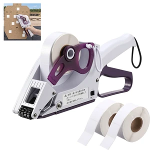 FunooFuno Label Applicator, Target Paster Gun with 2 Rolls Pasters,White | Manual Label Dispenser Hand Held Portable Sticker Gun for Retail Store Warehouse Targets Repair Yh-30 FunooFuno Label Applicator, Target Paster Gun with 2 Rolls Pasters,White | Manual Label Dispenser Hand Held Portable Sticker Gun for Retail Store Warehouse Targets Repair Yh-30