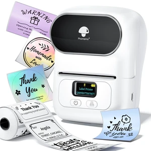 M110 Label Makers - Portable Bluetooth Thermal Label Maker Machine | Label Printer for Name, Barcode, Clothing, Jewelry, Retail, Mailing, for Android & iOS , with 1Pack 40×30mm Label, White M110 Label Makers - Portable Bluetooth Thermal Label Maker Machine | Label Printer for Name, Barcode, Clothing, Jewelry, Retail, Mailing, for Android & iOS , with 1Pack 40×30mm Label, White