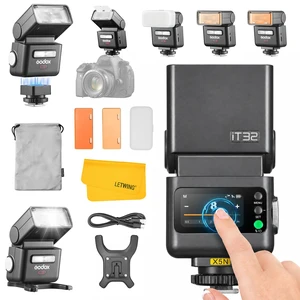 GODOX IT32 TTL Camera Flash with X5N Flash Trigger for Nikon Z8 D500 D750 | 2.4G 1/8000s HSS Flash, 2-in-1 Magnetic HotShoe & Flash Trigger Kit, Built-in Lithium Battery, 510 Full Power Flashes GODOX IT32 TTL Camera Flash with X5N Flash Trigger for Nikon Z8 D500 D750 | 2.4G 1/8000s HSS Flash, 2-in-1 Magnetic HotShoe & Flash Trigger Kit, Built-in Lithium Battery, 510 Full Power Flashes