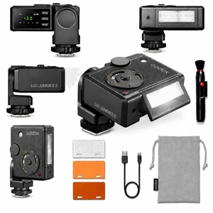 Godox Lux Junior II C TTL Retro Flash for Canon R5 R6 II R7, GN18 HSS, 2.4G | Dual-Axis Design | TTL Auto Flash | HSS up to 1/8000s | 1.5s Recycle | 400 Full-Power Flashes | 2.4GHz Receiver Godox Lux Junior II C TTL Retro Flash for Canon R5 R6 II R7, GN18 HSS, 2.4G | Dual-Axis Design | TTL Auto Flash | HSS up to 1/8000s | 1.5s Recycle | 400 Full-Power Flashes | 2.4GHz Receiver