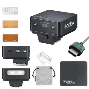 Godox IT20 O IT20O Flash for Olympus, GODOX Mini Camera Flash | TTL/Manual Modes,7.4V 300mAh Battery,1.5s Recycle,with ± Increment,Hot Shoe Triggering,Includes Spreader/Color Filter (Black Godox IT20 O IT20O Flash for Olympus, GODOX Mini Camera Flash | TTL/Manual Modes,7.4V 300mAh Battery,1.5s Recycle,with ± Increment,Hot Shoe Triggering,Includes Spreader/Color Filter (Black