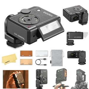 Godox Lux Junior II S Retro Camera Flash for Sony Camera Flash Speedlite | 2.4G TTL1/8000 HSS,Body Rotates 180°&Head Tilts 0°-90°,400 Full Power Flashes,GN18,1.5s Recycle Time,for Digital Film Camera Godox Lux Junior II S Retro Camera Flash for Sony Camera Flash Speedlite | 2.4G TTL1/8000 HSS,Body Rotates 180°&Head Tilts 0°-90°,400 Full Power Flashes,GN18,1.5s Recycle Time,for Digital Film Camera