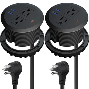 MAZZGOFOR 3-inch Desktop Power Grommet,2-Pack,PD30W USB-C,6.3ft Cord,Black | Fast Charging,Easy Install,Fits 3-1/8-in Hole,Flush Mount Desk Outlet,Desk Organizer,Home Office Essentials,ETL Listed MAZZGOFOR 3-inch Desktop Power Grommet,2-Pack,PD30W USB-C,6.3ft Cord,Black | Fast Charging,Easy Install,Fits 3-1/8-in Hole,Flush Mount Desk Outlet,Desk Organizer,Home Office Essentials,ETL Listed