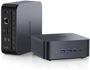 Reatan AI Oculink Mini Barebone PC AMD Ryzen 7 255 (8C/16T Upgraded 8745HS) Radeon 780M NO SSD & NO RAM & NO OS 8K Quad-Screen Display Desktop Gaming Mini Computers WiFi 7 BT:5.4 Built-in Speaker Reatan AI Oculink Mini Barebone PC AMD Ryzen 7 255 (8C/16T Upgraded 8745HS) Radeon 780M NO SSD & NO RAM & NO OS 8K Quad-Screen Display Desktop Gaming Mini Computers WiFi 7 BT:5.4 Built-in Speaker