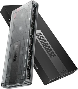 AsiaHorse Umbra V2 5V 3-Pin ARGB Hub, Software 100+ Preset Lighting Modes | 50-Device Capacity, Custom PWM Speed Curve, Profile Save, 90% Faster Launch, Overload Protection for PC RGB Builds AsiaHorse Umbra V2 5V 3-Pin ARGB Hub, Software 100+ Preset Lighting Modes | 50-Device Capacity, Custom PWM Speed Curve, Profile Save, 90% Faster Launch, Overload Protection for PC RGB Builds
