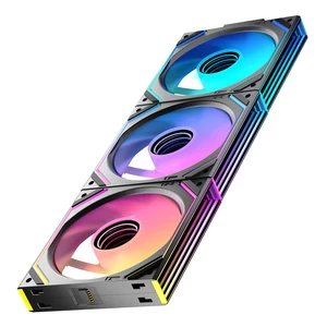 Jungle Leopard Interstellar V2 120mm PC Case Fans, Black Reverse | Reverse Blade, Daisy-Chain ARGBInfinity Mirror, Suitable For Computer Case & 360mm AIO CoolerPC Fans Jungle Leopard Interstellar V2 120mm PC Case Fans, Black Reverse | Reverse Blade, Daisy-Chain ARGBInfinity Mirror, Suitable For Computer Case & 360mm AIO CoolerPC Fans