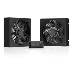 AC Infinity Rack Roof Fan Kit, Quiet Dual-Fans with Speed Controller | Heavy-Duty Steel Frame, Dual-Ball Bearings, Backup Memory, For Cooling Ventilation AV, Home Theater, Network 19 Racks AC Infinity Rack Roof Fan Kit, Quiet Dual-Fans with Speed Controller | Heavy-Duty Steel Frame, Dual-Ball Bearings, Backup Memory, For Cooling Ventilation AV, Home Theater, Network 19 Racks