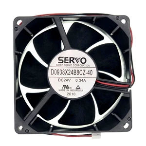 D0938X24B8CZ-40 Cooling Fan, 2-Wire DC24V 0.34A 92x92×38mm Cooling Fan D0938X24B8CZ-40 Cooling Fan, 2-Wire DC24V 0.34A 92x92×38mm Cooling Fan