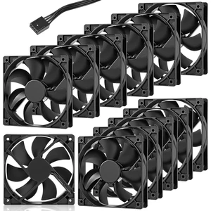 Glooglitter 12 Pack 120mm PC Case Fans 4pin, 3000 RPM Cooling CPU | High Airflow for CPU Coolers, Radiators, Double Ball Bearing Design, Low Noise Operation, Long Lifespan for Gaming Pcs Glooglitter 12 Pack 120mm PC Case Fans 4pin, 3000 RPM Cooling CPU | High Airflow for CPU Coolers, Radiators, Double Ball Bearing Design, Low Noise Operation, Long Lifespan for Gaming Pcs