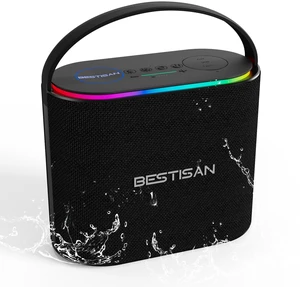 BESTISAN Bluetooth Speaker, 2.1CH 90W Stereo Sound, Built-in 50W Subwoofer, Upgraded 7 RGB Lights, TWS, 15H Play Portable Speaker, Deep Bass, Hands-Free Calling for Party, Camping, Travel, Garage BESTISAN Bluetooth Speaker, 2.1CH 90W Stereo Sound, Built-in 50W Subwoofer, Upgraded 7 RGB Lights, TWS, 15H Play Portable Speaker, Deep Bass, Hands-Free Calling for Party, Camping, Travel, Garage