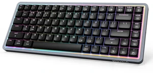 NSYCA Air75 Low Profile Wireless Mechanical Keyboard, 75% Aluminum Frame, Hot Swappable, PBT Keycaps, RGB Backlit, Bluetooth/2.4GHz/USB-C, Gaming Keyboard with Web Driver for Mac Windows (Black) NSYCA Air75 Low Profile Wireless Mechanical Keyboard, 75% Aluminum Frame, Hot Swappable, PBT Keycaps, RGB Backlit, Bluetooth/2.4GHz/USB-C, Gaming Keyboard with Web Driver for Mac Windows (Black)