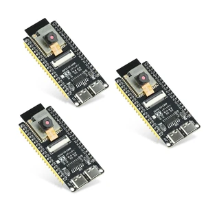 3Pcs ESP32-S3-CAM Development Board with OV3660 Camera, ESP32-S3-WROOM N16R8 Module with Dual Type-C Interface Support Wi-Fi and Bluetooth MCU Microcontroller for IoT, DIY and AI Project 3Pcs ESP32-S3-CAM Development Board with OV3660 Camera, ESP32-S3-WROOM N16R8 Module with Dual Type-C Interface Support Wi-Fi and Bluetooth MCU Microcontroller for IoT, DIY and AI Project