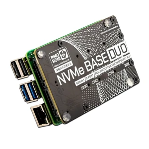 NVMe Base for Raspberry Pi 5 M.2 HAT PCIe Extension Board (M.2 2230 to 2280 Supported) (0TB (Duo)) NVMe Base for Raspberry Pi 5 M.2 HAT PCIe Extension Board (M.2 2230 to 2280 Supported) (0TB (Duo))