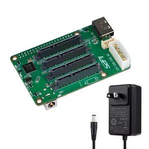 GeeekPi 5 Bay SATA Storage Expansion Board for Raspberry Pi 5 2GB/4GB/8GB/16GB, with 12V DC Power Supply GeeekPi 5 Bay SATA Storage Expansion Board for Raspberry Pi 5 2GB/4GB/8GB/16GB, with 12V DC Power Supply