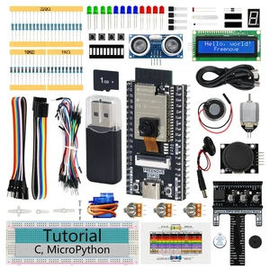 Freenove ESP32 Kit ESP32 Camera Board Super Starter Kit | 240 MHz 32-bit Dual-core, Onboard Camera WiFi+BT, Python C Code, 522-Page Detailed Tutorial, 78 Projects, 173 Items Freenove ESP32 Kit ESP32 Camera Board Super Starter Kit | 240 MHz 32-bit Dual-core, Onboard Camera WiFi+BT, Python C Code, 522-Page Detailed Tutorial, 78 Projects, 173 Items