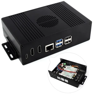 waveshare M.2 NVME PCIE Case for Raspberry Pi 5, with 2X HDMI Ports, Support 2X 4K Video Output/Efficient Cooling, Aluminum Alloy Case, with PCIe to M.2 Board, Support PCIe Extending to M.2 Interface waveshare M.2 NVME PCIE Case for Raspberry Pi 5, with 2X HDMI Ports, Support 2X 4K Video Output/Efficient Cooling, Aluminum Alloy Case, with PCIe to M.2 Board, Support PCIe Extending to M.2 Interface