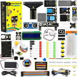 KEYESTUDIO Super Starter Kit for Microbit V2 V1.5 STEM Learning|Without Micro:bit Board, 40 Lessons Tutorial, with T-Breakout Board, Breadboard, LCD Display etc. Educational Kit for Beginners 15+ KEYESTUDIO Super Starter Kit for Microbit V2 V1.5 STEM Learning|Without Micro:bit Board, 40 Lessons Tutorial, with T-Breakout Board, Breadboard, LCD Display etc. Educational Kit for Beginners 15+