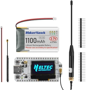 ESP32 LoRa V3 Development Board with 915MHz Antenna and 1100mAh Battery - 10dBi Gain 17cm SMA Male Antenna SX1262 LoRa V3 Device and JST1.25 Battery Set for Meshtastic Ar duino LoRawan IOT ESP32 LoRa V3 Development Board with 915MHz Antenna and 1100mAh Battery - 10dBi Gain 17cm SMA Male Antenna SX1262 LoRa V3 Device and JST1.25 Battery Set for Meshtastic Ar duino LoRawan IOT