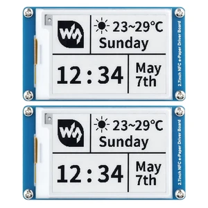 Waveshare 2PCS 2.7inch Passive-Powered E-Paper Module, Novel Passive NFC Technology, No Battery Required, No More Battery Life Trouble, Black and White Display Colors Waveshare 2PCS 2.7inch Passive-Powered E-Paper Module, Novel Passive NFC Technology, No Battery Required, No More Battery Life Trouble, Black and White Display Colors