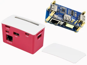 PoE Ethernet/USB HUB HAT Board with ABS Case Box for Raspberry Pi Zero 2W/2WH/Zero, PoE 802.3af-Compliant Ethernet Port and 3X USB 2.0 Ports Compatible with USB 2.0/1.1 PoE Ethernet/USB HUB HAT Board with ABS Case Box for Raspberry Pi Zero 2W/2WH/Zero, PoE 802.3af-Compliant Ethernet Port and 3X USB 2.0 Ports Compatible with USB 2.0/1.1