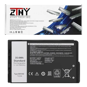 6WVHD Battery Replacement for Dell Latitude 7230 Rugged Extreme Tablet | Latitude Rugged Extreme 12-inch 2-in-1 Detachable T06H T06H001 FNW8F 451-BDDY VDDJY JM6CX 0VDDJY Laptop Battery 7.6V 35.6Wh