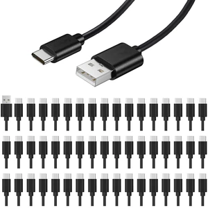 50-Pack USB C Charger Cable - Multipack USB to Type-C Bulk Charging Cords | USB 2.0 Wire for USB-C Phones Tablets, 3.3ft Long 50-Pack USB C Charger Cable - Multipack USB to Type-C Bulk Charging Cords | USB 2.0 Wire for USB-C Phones Tablets, 3.3ft Long