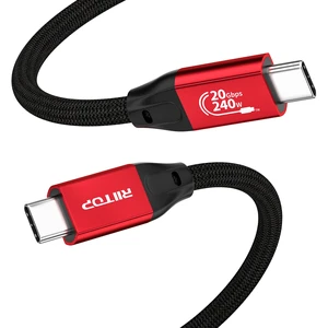 RIITOP 20Gbps USB C to C Long Cable 16.4FT, USB 3.2 Gen 2x2 Cable 240W PD | 20Gbps Data Transfer, 240W PD 3.1 charging, 4K@60Hz Video, E-Marker Chip and Durable Nylon Braiding RIITOP 20Gbps USB C to C Long Cable 16.4FT, USB 3.2 Gen 2x2 Cable 240W PD | 20Gbps Data Transfer, 240W PD 3.1 charging, 4K@60Hz Video, E-Marker Chip and Durable Nylon Braiding
