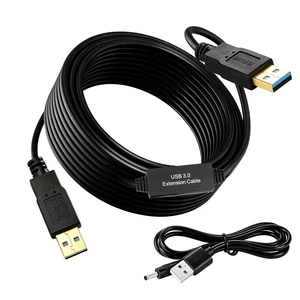 XBOHJOE USB 3.0 Male to Male Cable 30ft Type A Male to A Male Cord 5 Gbps Double USB a to USB a Cable Compatible with Hard Drive Cooling Fan/pad DVD Player and More (Black, 30FT) XBOHJOE USB 3.0 Male to Male Cable 30ft Type A Male to A Male Cord 5 Gbps Double USB a to USB a Cable Compatible with Hard Drive Cooling Fan/pad DVD Player and More (Black, 30FT)