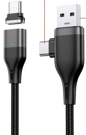 ZBF USB A to USB C and USB C to USB C Magnetic Charging CableBlackB | 100W USB A to USB C and USB C to USB C Fully Compatible Interface Magnetic Charging Cable ZBF USB A to USB C and USB C to USB C Magnetic Charging CableBlackB | 100W USB A to USB C and USB C to USB C Fully Compatible Interface Magnetic Charging Cable