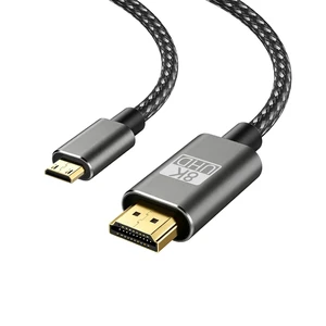 8K Mini HDMI to HDMI 2.1 Cable 25FT,8K@60Hz 4K@240Hz,48Gbps,Bi-Directional | Hdmi to Mini Hdmi cord for Raspberry Pi Zero/Zero 2 W, Canon Nikon Camera, Camcorder, Portable Monitor,Tablet,TV, Projector 8K Mini HDMI to HDMI 2.1 Cable 25FT,8K@60Hz 4K@240Hz,48Gbps,Bi-Directional | Hdmi to Mini Hdmi cord for Raspberry Pi Zero/Zero 2 W, Canon Nikon Camera, Camcorder, Portable Monitor,Tablet,TV, Projector