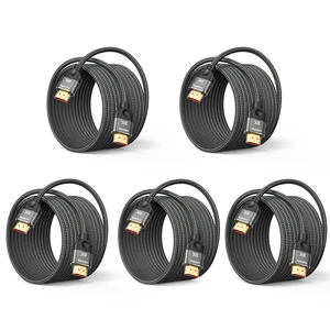 KovySwm HDMI 2.1 Cable, 20FT, 5-Pack, 48Gbps, 8K@60Hz | Support HDR10+, eARC, VRR, QMS, QFT, HDCP 2.2&2.3, For TV, Monitor, PC, Laptop, PS5, X-box, Blu-ray, Roku KovySwm HDMI 2.1 Cable, 20FT, 5-Pack, 48Gbps, 8K@60Hz | Support HDR10+, eARC, VRR, QMS, QFT, HDCP 2.2&2.3, For TV, Monitor, PC, Laptop, PS5, X-box, Blu-ray, Roku