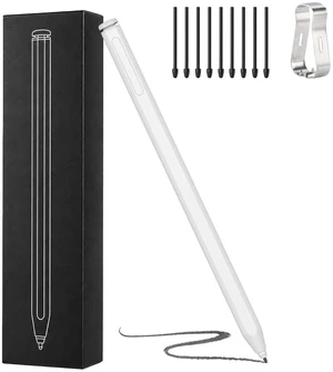 Stylus for Remarkable 2/1 Pen,EMR Pen with Flip Eraser,4096 Pressure Levels & Tilt Support,Palm Rejection,Magnetic Attraction, No Charging Needed, Includes 9 Extra Nibs (White) Stylus for Remarkable 2/1 Pen,EMR Pen with Flip Eraser,4096 Pressure Levels & Tilt Support,Palm Rejection,Magnetic Attraction, No Charging Needed, Includes 9 Extra Nibs (White)