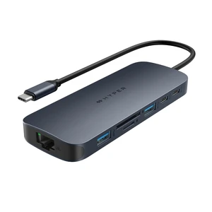 HyperDrive Next 10 Port USB C Hub for Mac, PC, and Chromebook with 4K60Hz HDMI, 2 USB-A, USB-C Hub 10Gbps 140W Power Delivery, SD & microSD Card Reader, Ethernet, 3.5mm Audio Ports