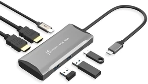 j5create USB-C Hub 4K@60Hz Dual HDMI with 100W PD Fast Charge | Supports MST Dual 4K HDMI Display for Windows Laptop, SuperSpeed 5GB USB-A x 2, USB-C x 1, HDMI (JCD396) j5create USB-C Hub 4K@60Hz Dual HDMI with 100W PD Fast Charge | Supports MST Dual 4K HDMI Display for Windows Laptop, SuperSpeed 5GB USB-A x 2, USB-C x 1, HDMI (JCD396)