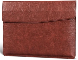 CPNVWA 16" Leather Laptop Sleeve for MacBook Pro 16" M5-M1 Pro/Max Case | Premium Leather Laptop Cover for MacBook Air 15" ,Magnetic Buckle Closure Computer Protective Bag,Red Brown CPNVWA 16" Leather Laptop Sleeve for MacBook Pro 16" M5-M1 Pro/Max Case | Premium Leather Laptop Cover for MacBook Air 15" ,Magnetic Buckle Closure Computer Protective Bag,Red Brown