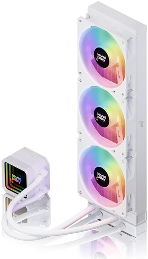 Levelplay Combat CL360 AIO Liquid Cooler TDP 300W, ARGB Infinity Mirror Pump, 360mm Radiator Cooling, ARGB Gen 2 CF120 Fans, AMD AM5 / AM4 & Intel LGA 1851 / LGA 1700 Compatible White Levelplay Combat CL360 AIO Liquid Cooler TDP 300W, ARGB Infinity Mirror Pump, 360mm Radiator Cooling, ARGB Gen 2 CF120 Fans, AMD AM5 / AM4 & Intel LGA 1851 / LGA 1700 Compatible White