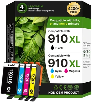 Remanufactured 910XL Ink Cartridges for HP Printers 8015e 8025e, 4 Pack | Compatible with HP+, HP910XL 910 XL Work for OfficeJet Pro 8025e 8025 8028e 8028 8035e 8035 OfficeJet 8015e 8022e 8015 Remanufactured 910XL Ink Cartridges for HP Printers 8015e 8025e, 4 Pack | Compatible with HP+, HP910XL 910 XL Work for OfficeJet Pro 8025e 8025 8028e 8028 8035e 8035 OfficeJet 8015e 8022e 8015