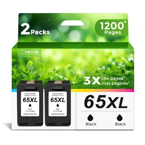 65XL Black Ink Cartridge Replacement for HP Ink 65 HP65 XL HP65XL | for Envy 5055 5000 5052 5010 5070 5014, Deskjet 3755 3700 2600 3722 3772 3752 2652 2655 2622 2640 Printer, BK 2 Pack 65XL Black Ink Cartridge Replacement for HP Ink 65 HP65 XL HP65XL | for Envy 5055 5000 5052 5010 5070 5014, Deskjet 3755 3700 2600 3722 3772 3752 2652 2655 2622 2640 Printer, BK 2 Pack