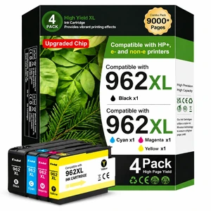 962XL Ink Cartridges Combo Pack Black, Cyan, Magenta, Yellow Compatible for HP 962XL Ink Cartridges Work for HP OfficeJet Pro 9018e 9015e 9018 9012e 9015 9010 9018e 9012 9025e Printer, (4-Pack 962XL ) 962XL Ink Cartridges Combo Pack Black, Cyan, Magenta, Yellow Compatible for HP 962XL Ink Cartridges Work for HP OfficeJet Pro 9018e 9015e 9018 9012e 9015 9010 9018e 9012 9025e Printer, (4-Pack 962XL )