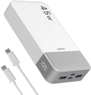 JUOVI Power Bank 45W 20000mAh Portable Charger | PD QC Fast Charging with 4 USB Ports(2C 2A), LED Display External Battery Pack for iPad Tablet Switch iPhone Samsung etc JUOVI Power Bank 45W 20000mAh Portable Charger | PD QC Fast Charging with 4 USB Ports(2C 2A), LED Display External Battery Pack for iPad Tablet Switch iPhone Samsung etc
